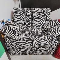 Poltrona zebrata con letto singolo