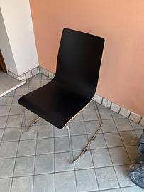 6 Sedie in Fenix nero ingo