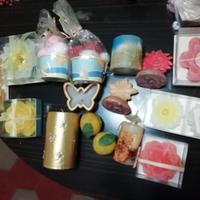 15 candele per arredo forme e misure varie