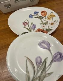 Piatti e tovaglioli decorati a mano