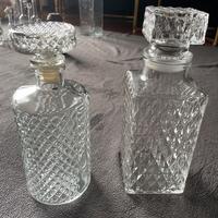 Bottiglie di vetro lavorato