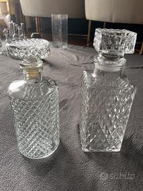 Bottiglie di vetro lavorato