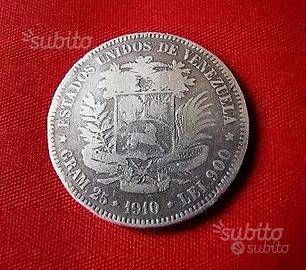 5 Bolivares argento -1910-