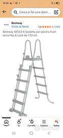 Scaletta Bestway per piscina 132 cm