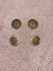 Monete bimetalliche 500 lire
