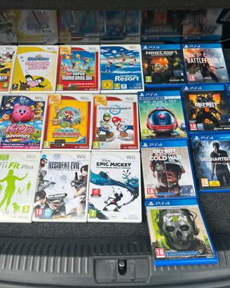 Giochi PS4 e Wii