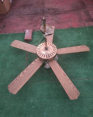 Ventilatore da parete  con lampadario