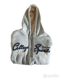 Felpa grigia College Sports