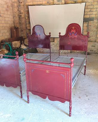 Coppia letti singoli fine 800/ primi 900