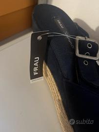 Sandali Frau blu con zeppa misura 39