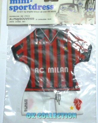 Vecchio gadget 1977 Calcio mini maglietta MILAN