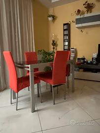 Tavolo in vetro temperato nero