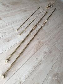 bastoni per tende in ottone
