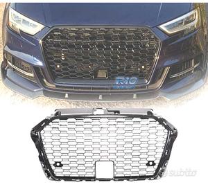 GRIGLIA PER AUDI A3 8V 17-19 LOOK RS3 NERO ACC