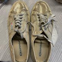 Superga Oro Donna Scarpe Sneakers