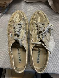 Superga Oro Donna Scarpe Sneakers
