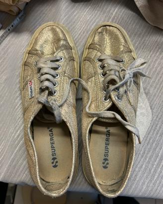 Superga Oro Donna Scarpe Sneakers