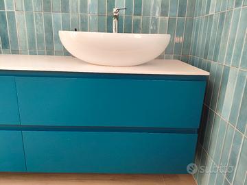 Mobile bagno blu nuovo