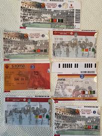 Sette biglietti partite A.S. Roma Coppa Italia