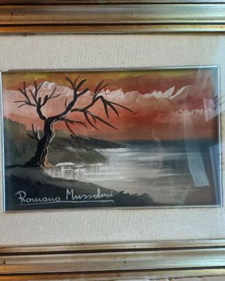 Quadri olio 20x30 Romano Mussolini