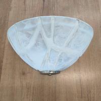 Plafoniera in vetro alabastro bianco