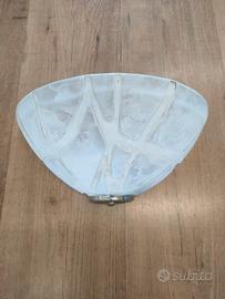 Plafoniera in vetro alabastro bianco