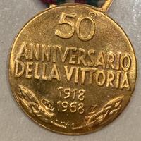 Moneta oro 50.mo Anniversario Vittoria 1918-1968