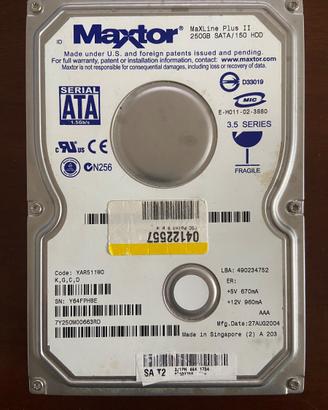 Hard Disk Maxtor 250 GB