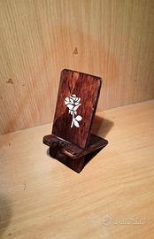 Portacellulare artigianale con decorazione stencil