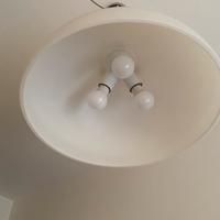 Lampadario cupola vetro Bianco