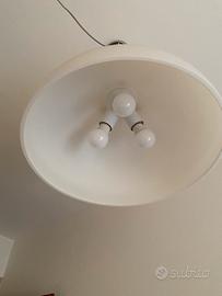 Lampadario cupola vetro Bianco