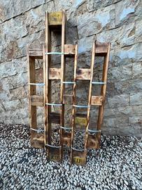 Cantina Porta bottiglie rustico con bancali