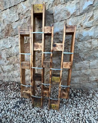 Cantina Porta bottiglie rustico con bancali