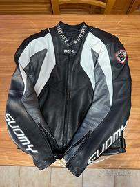 Giacca moto in pelle suomy 54
