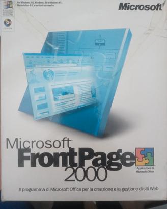 MICROSOFT FRONTPAGE 2000 ORIGINALE COMPLETO