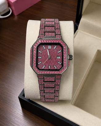 Orologio luxury uomo, red style