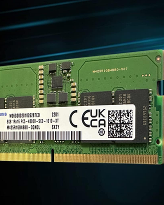 Ram Sodimm Ddr5 4800 mhz 8gb x 2 tot 16 gb Samsung