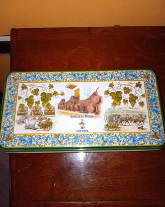 Scatola latta vintage Tio Pepe 