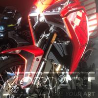 Moto Morini X-Cape 700 E5+ rossa cerchi a raggi di