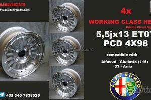 Cerchi lega scomponibili 13 Alfa 33 75 alfasud