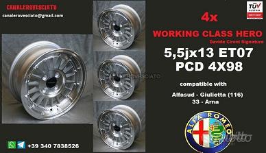 Cerchi lega scomponibili 13 Alfa 33 75 alfasud