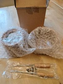 Kit per fonduta in ceramica x 2 persone