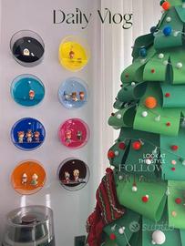 Scaffale portaoggetti rotondo con scatola cieca