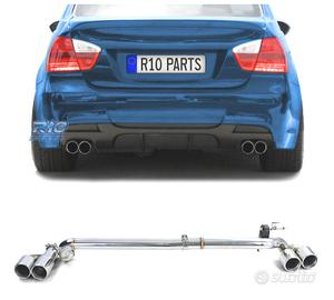 KIT CONVERSIONE SCARICO BMW E90 E91 LOOK M DOPPIO 
