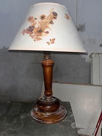 Abat jour Vintage In Legno tornito