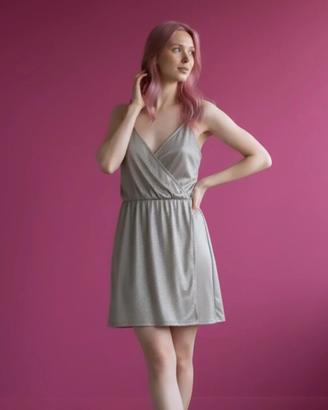 ABITO LUREX ARGENTO MISS MISS