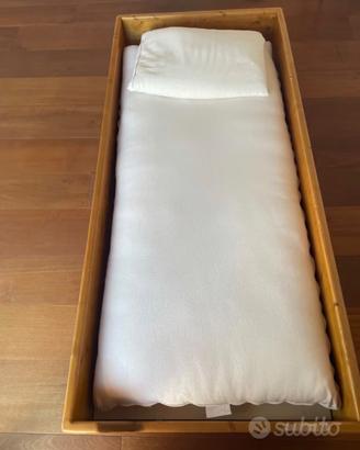 Letto Montessori bambini Woodly + futon  e cuscino