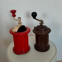 coppia di macinacaffè vintage 