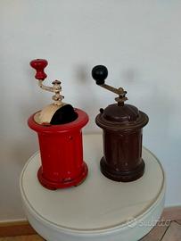 coppia di macinacaffè vintage 