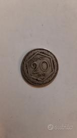 Moneta rara italiana 20 centesimi anno 1919